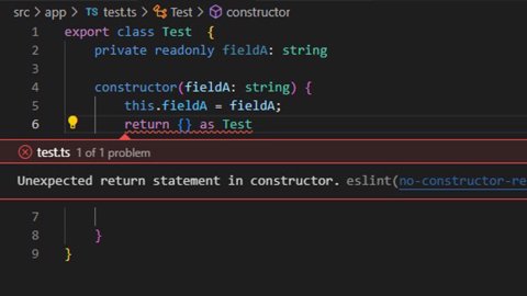 ESLint showing Feedback in IDE